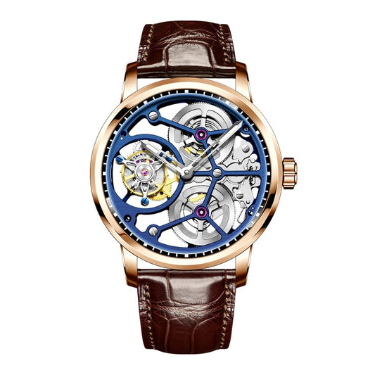 Haofa-Reloj Mecánico Tourbillon para hombre, pulsera Manual de zafiro, de lujo, informal, de negocios, 1945