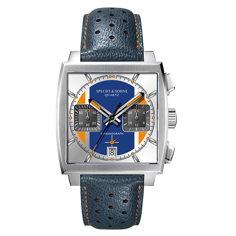 Specht&Sohne para hombres, correa de cuero, resistente al agua 30M y funciones luminosas para deportes. ¡Un reloj masculino funcional y elegante! ⌚💧🔥