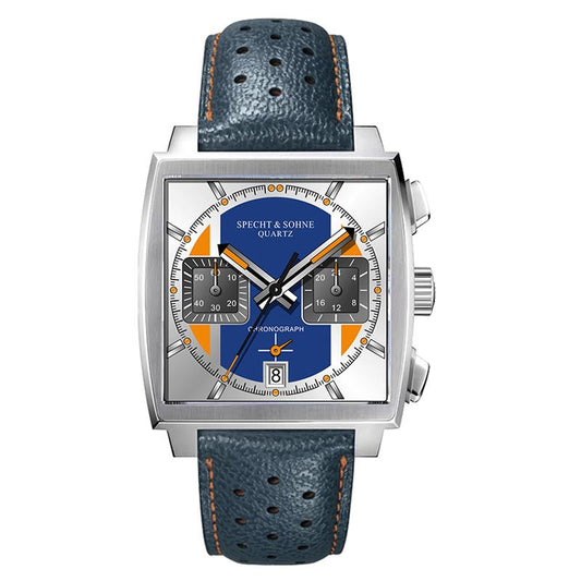 Specht&Sohne para hombres, correa de cuero, resistente al agua 30M y funciones luminosas para deportes. ¡Un reloj masculino funcional y elegante! ⌚💧🔥